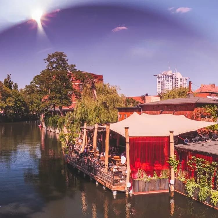 Club der Visionäre: 20+ years of minimal house on the Spree. May-Sep, daily afternoon-to-morning. Small, unhurried, beloved.