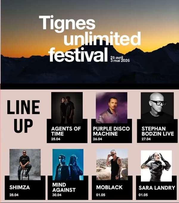 Tignes Unlimited Festival 2026 Lineup