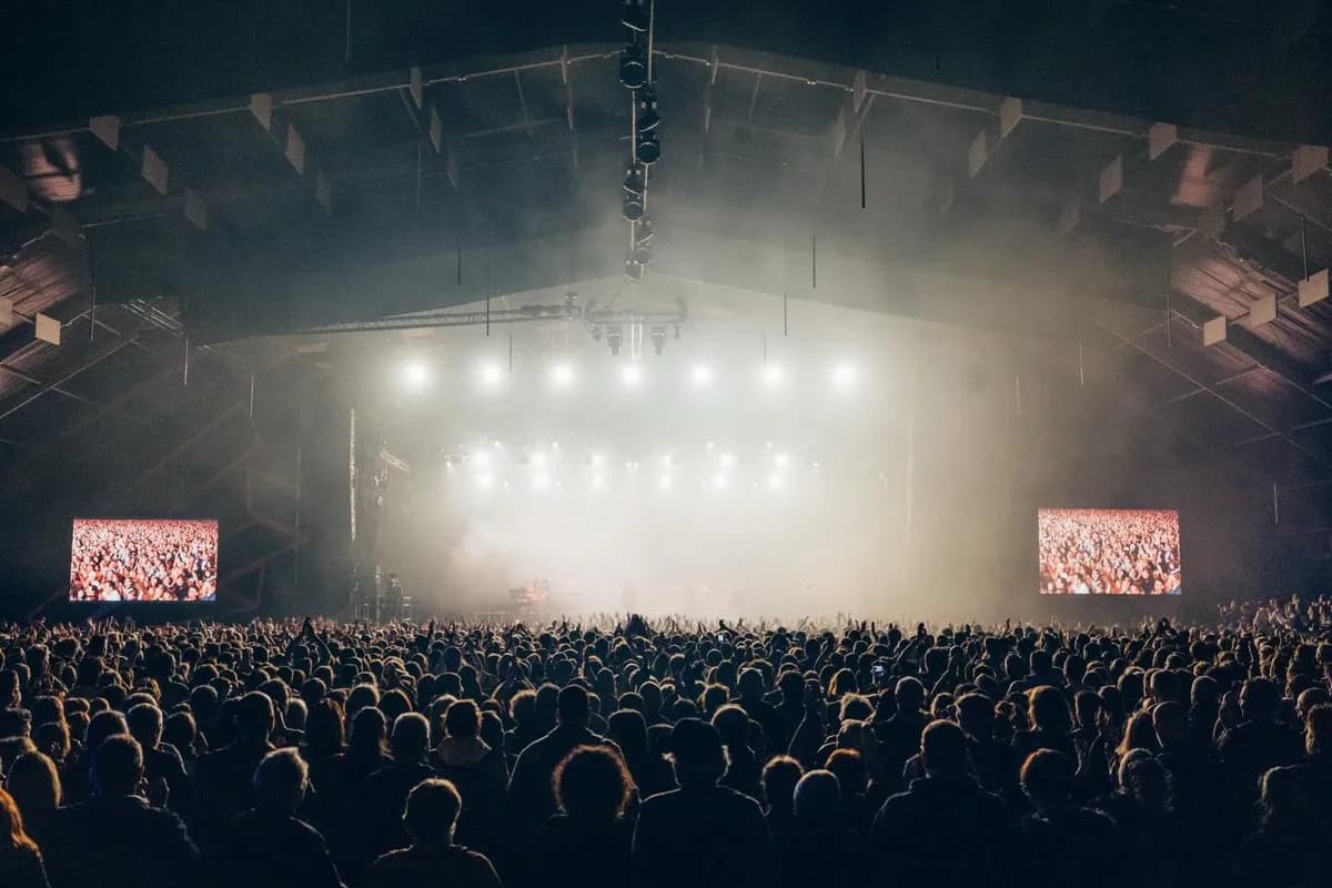Le W stage pulses with energy at Le Printemps de Bourges 2026, hosting house heavyweights like Mosimann, Ofenbach, and Vladimir Cauchemar amid the 50th edition's electronic takeover.