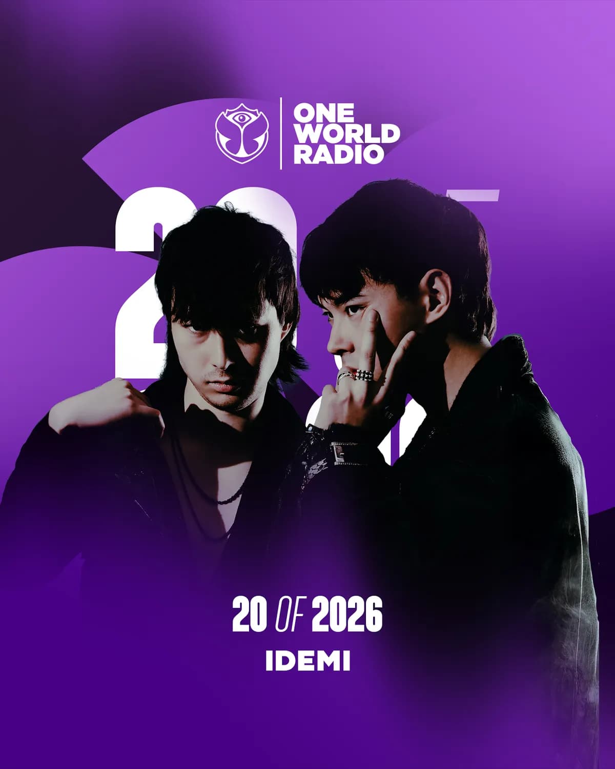 From underground to Tomorrowland mainstage: IDEMI killed One World Radio's 20 of 2026 with tech house fire. Summer Belgium slot locked. Stars rising fast. 
