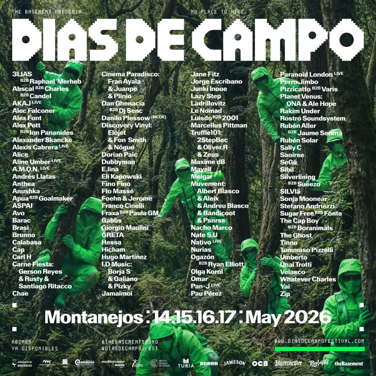 One valley one vibe. The Dias de Campo 2026 lineup turns Montanejos into a house music village.