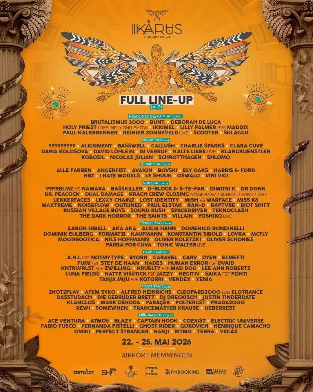 Over 150 acts. Eight stages. Four days in southern Germany. The Ikarus Festival 2026 lineup just made every other plan for May irrelevant!!