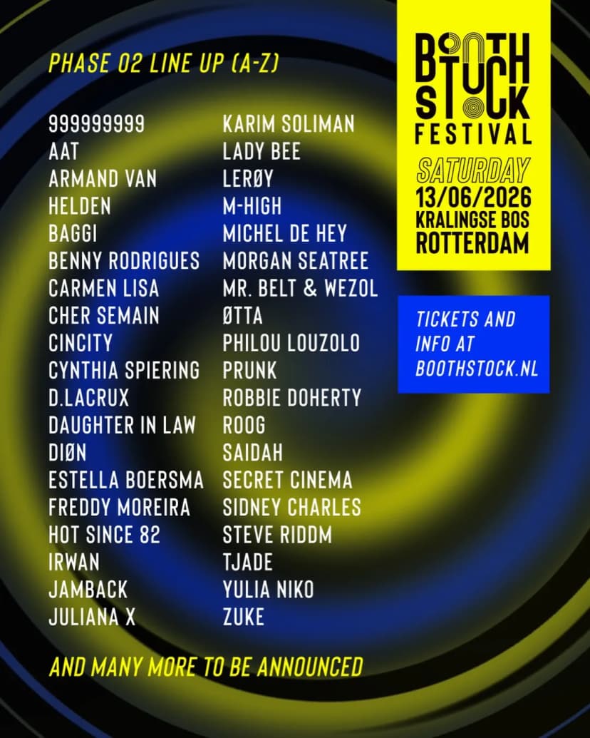 Boothstock 2026: Rotterdam's Forest Gets Loud Again
