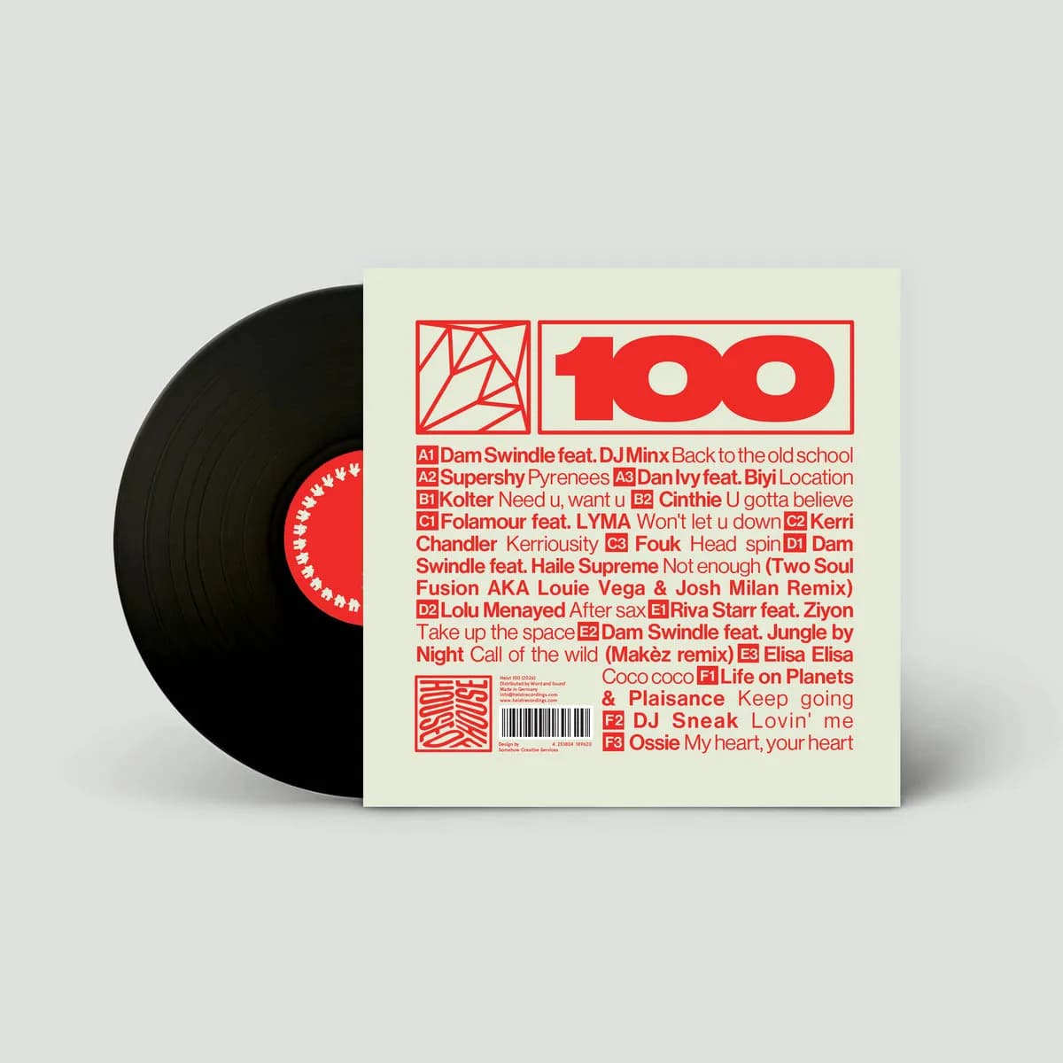 Heist Recordings hits 100 with purpose. Dam Swindle mark the moment with House of House, 19 tracks of pure house legacy and future.