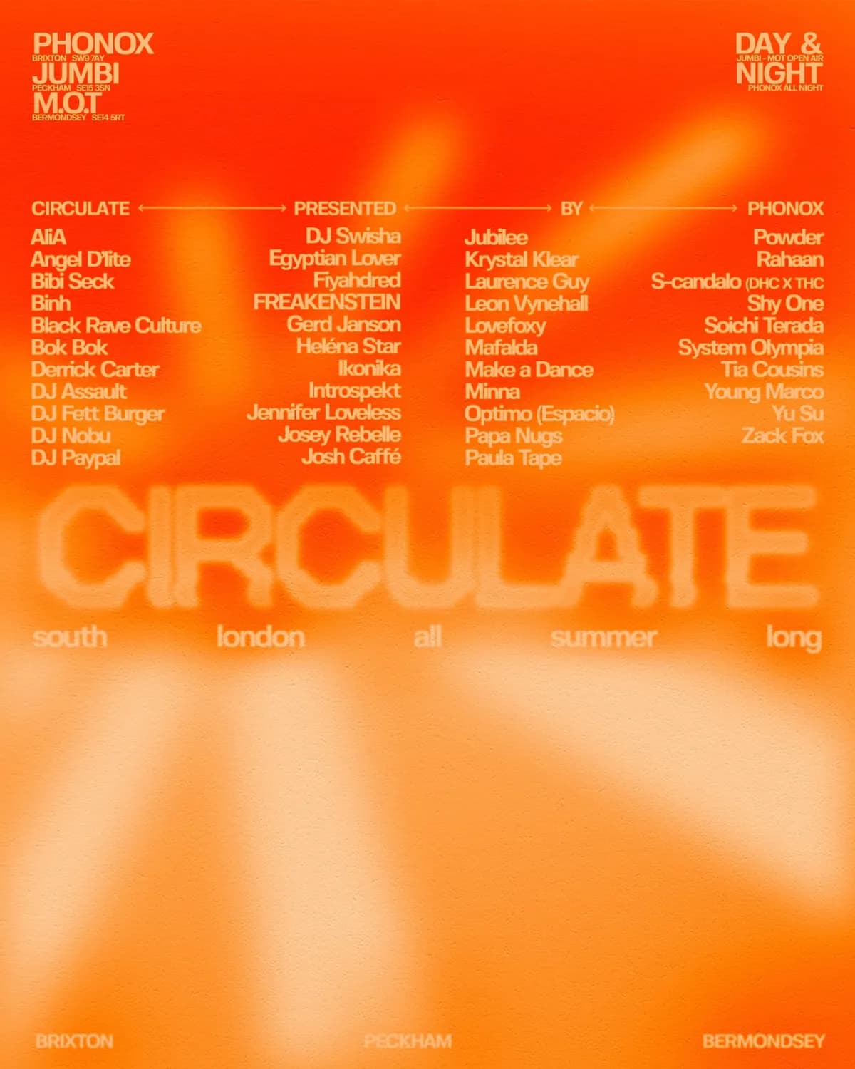 Article cover: Phonox Circulate Starts Next Week and the Lineup Is No Joke