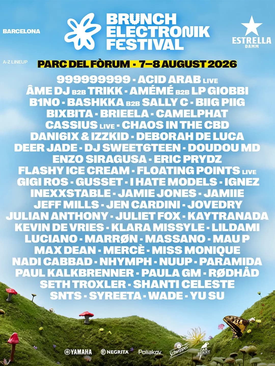 The full Brunch Electronik 2026 lineup dropped for Friday 7th and Saturday 8th