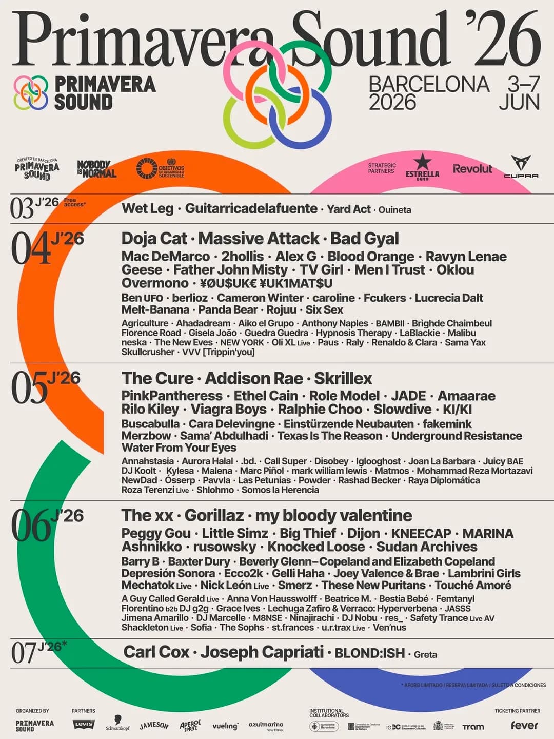 Thursday through Sunday. Something for every version of yourself that likes music.