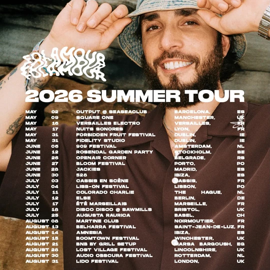 Folamour is taking his 2026 summer tour across 11 countries with 25 dates locked in.