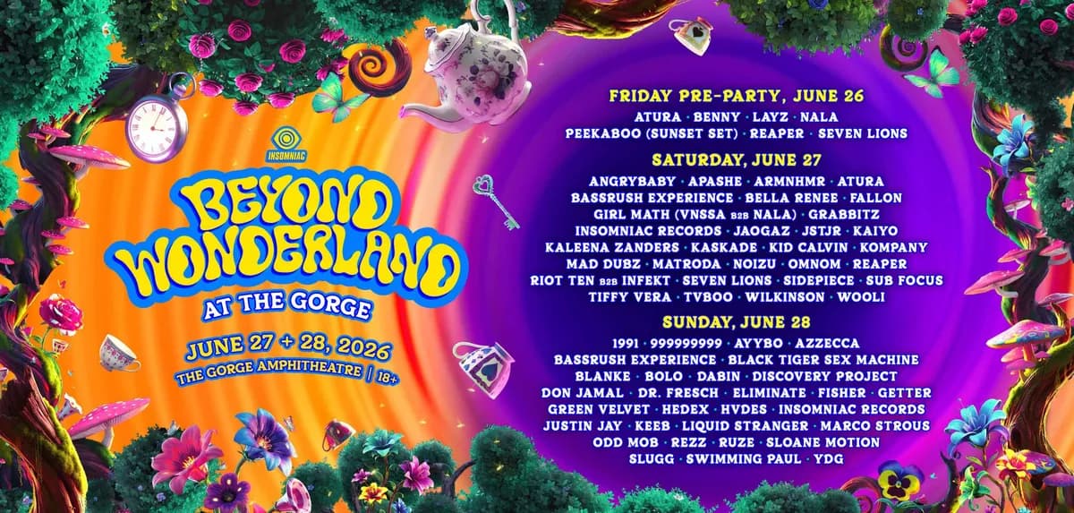 Article cover: Beyond Wonderland at The Gorge Is One Week Away and The PNW Is Ready