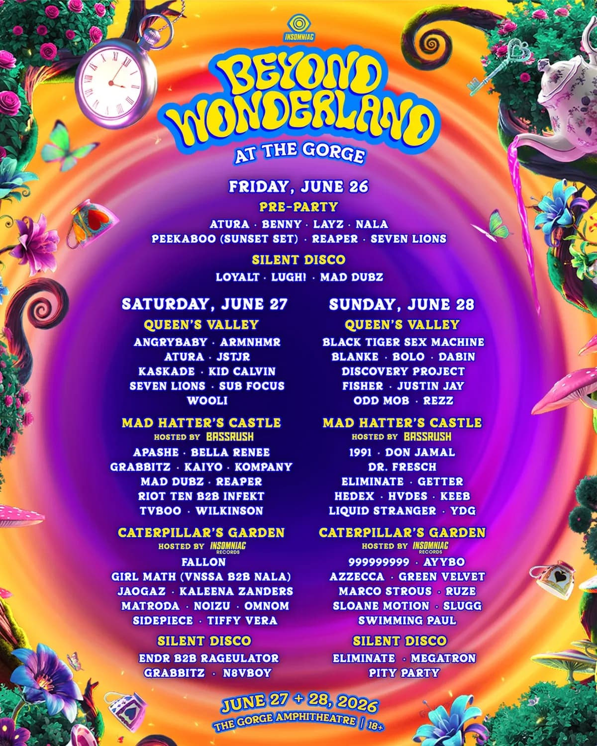 Kaskade. FISHER. Green Velvet. REZZ. Seven Lions. The Pacific Northwest already has its road trip planned.