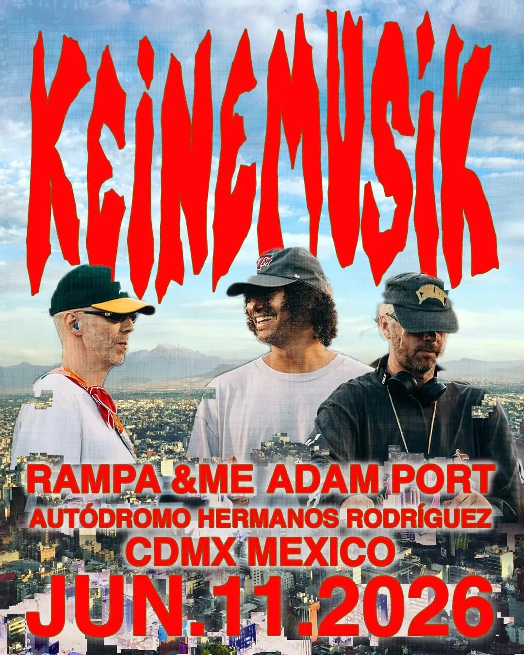 Keinemusik at Curva 4, Autódromo Hermanos Rodríguez. CDMX June 11. Berlin house music inside a racing circuit. Only in Mexico City.