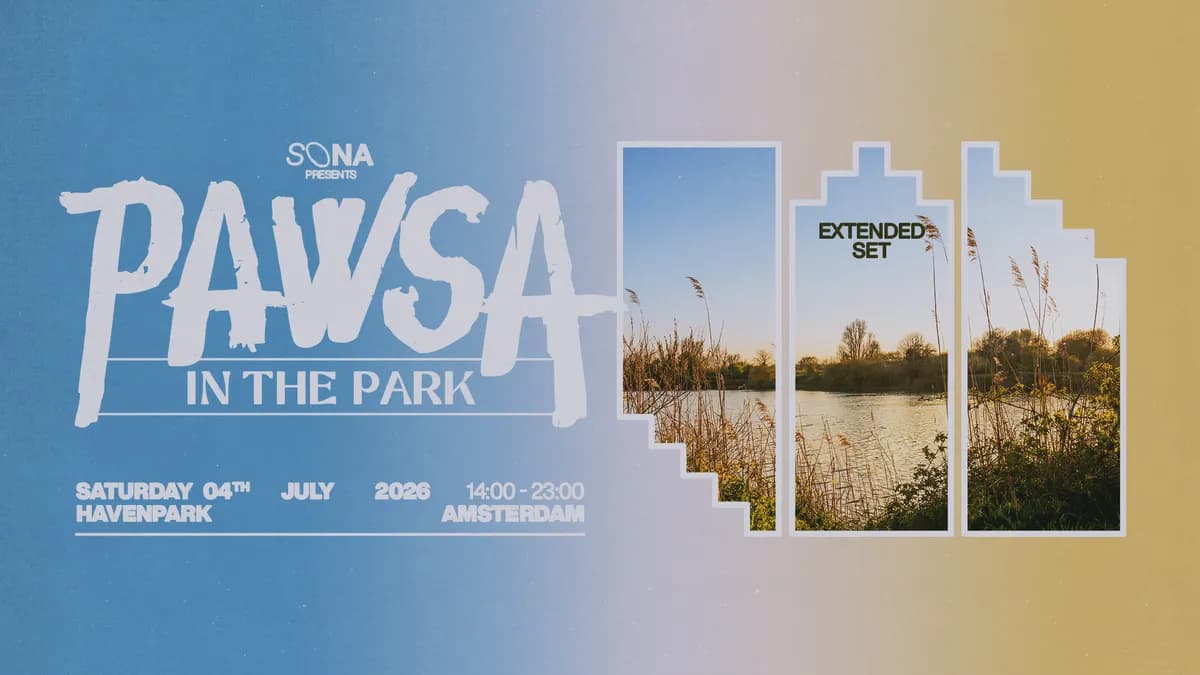 PAWSA In The Park at Havenpark Amsterdam on July 4. Sold out before most people even knew it was happening