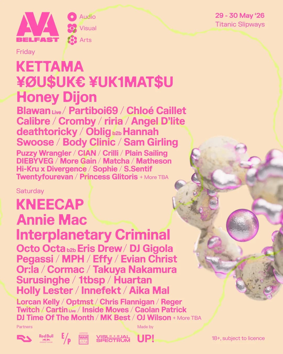 The AVA 2026 lineup is one of the most exciting and most diverse the festival has ever assembled.