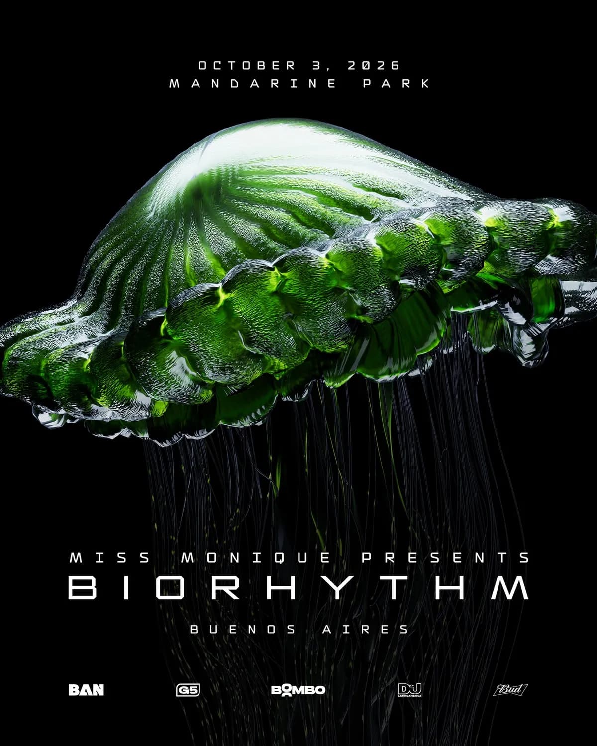 Biorhythm. Her first ever audio visual live show debuts in Buenos Aires, Argentina October 3
