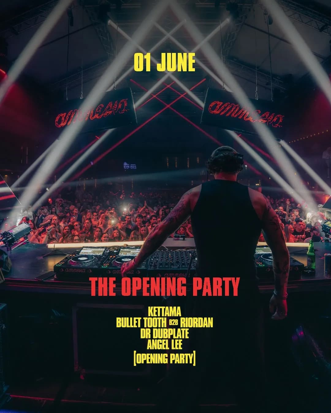 KETTAMA is running Mondays at Amnesia. 9 weeks of pure energy, starting June 8th with a massive B2B with Josh Baker on the terrace.