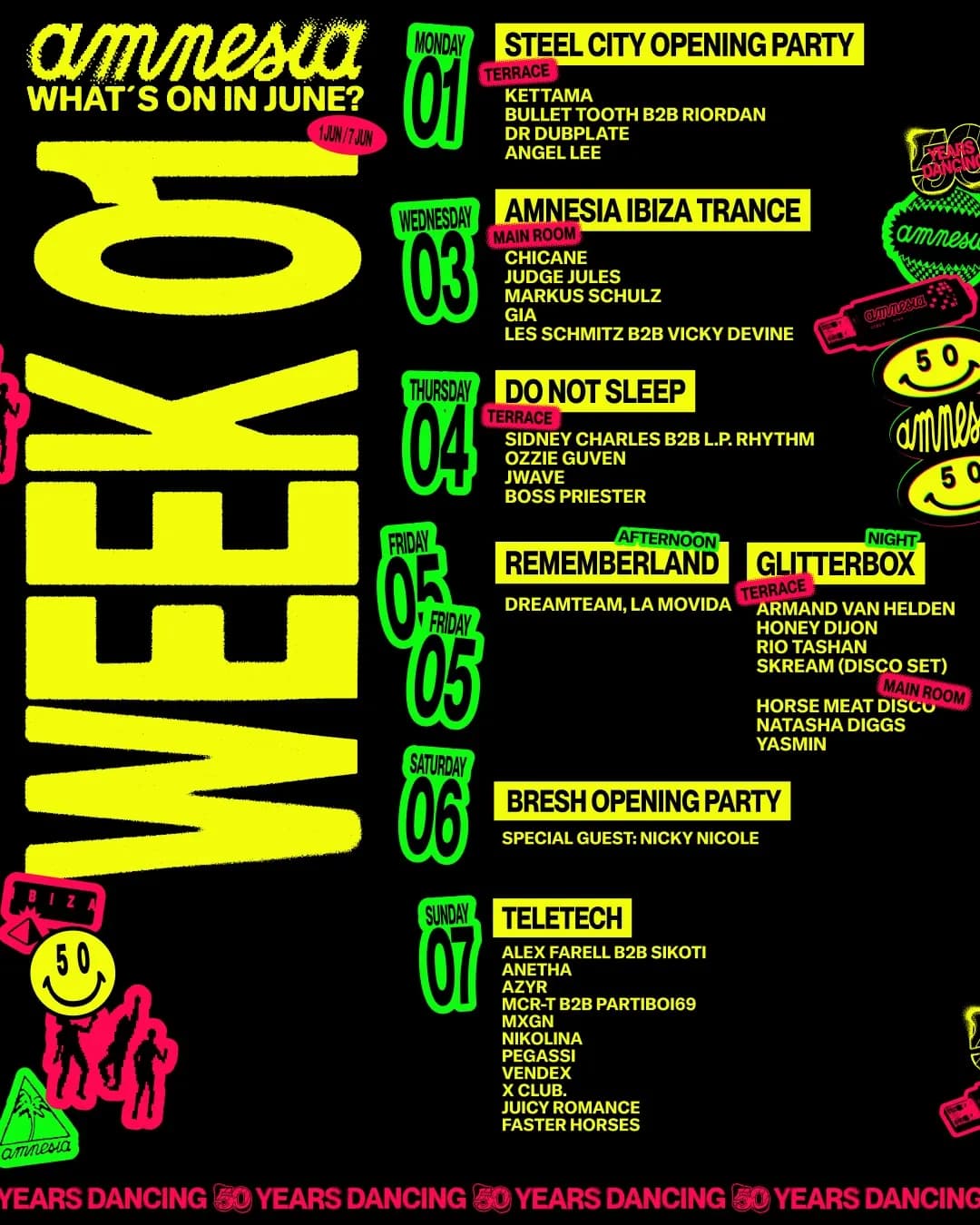 Armand Van Helden and Honey Dijon on the same Terraza. Amnesia Ibiza is playing different.