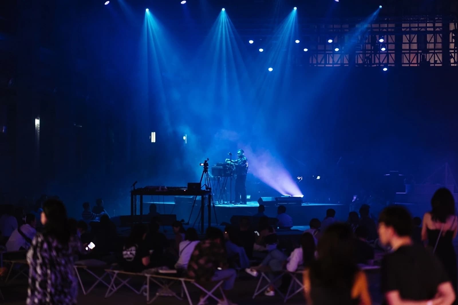 The turbine hall at full scale during a Collective Minds show, the same room ARTBAT play on October 17.