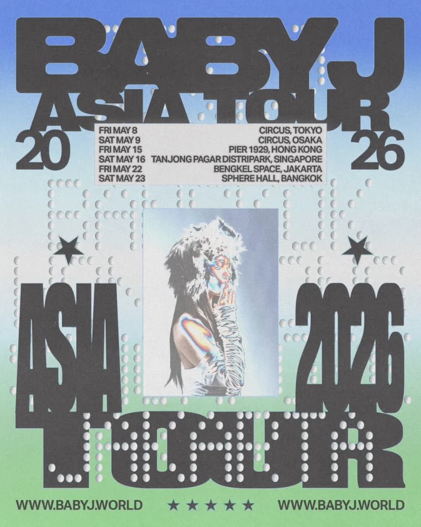 Baby J Confirms Bangkok Stop at Sphere Hall This May 23