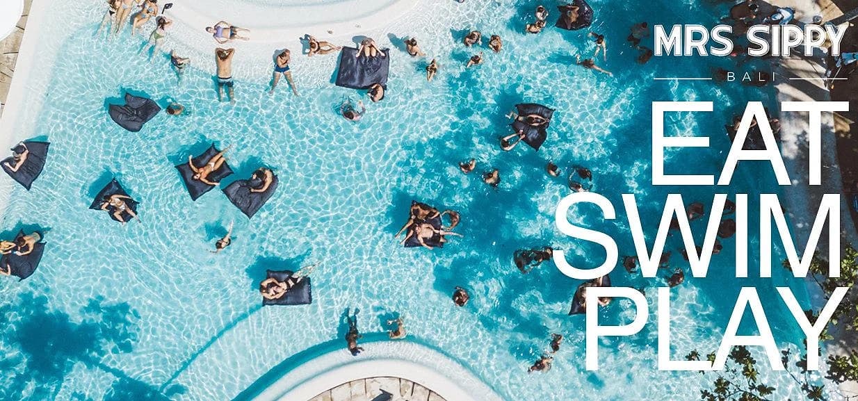 Mrs Sippy's saltwater pool, the largest on the island, mid-afternoon.