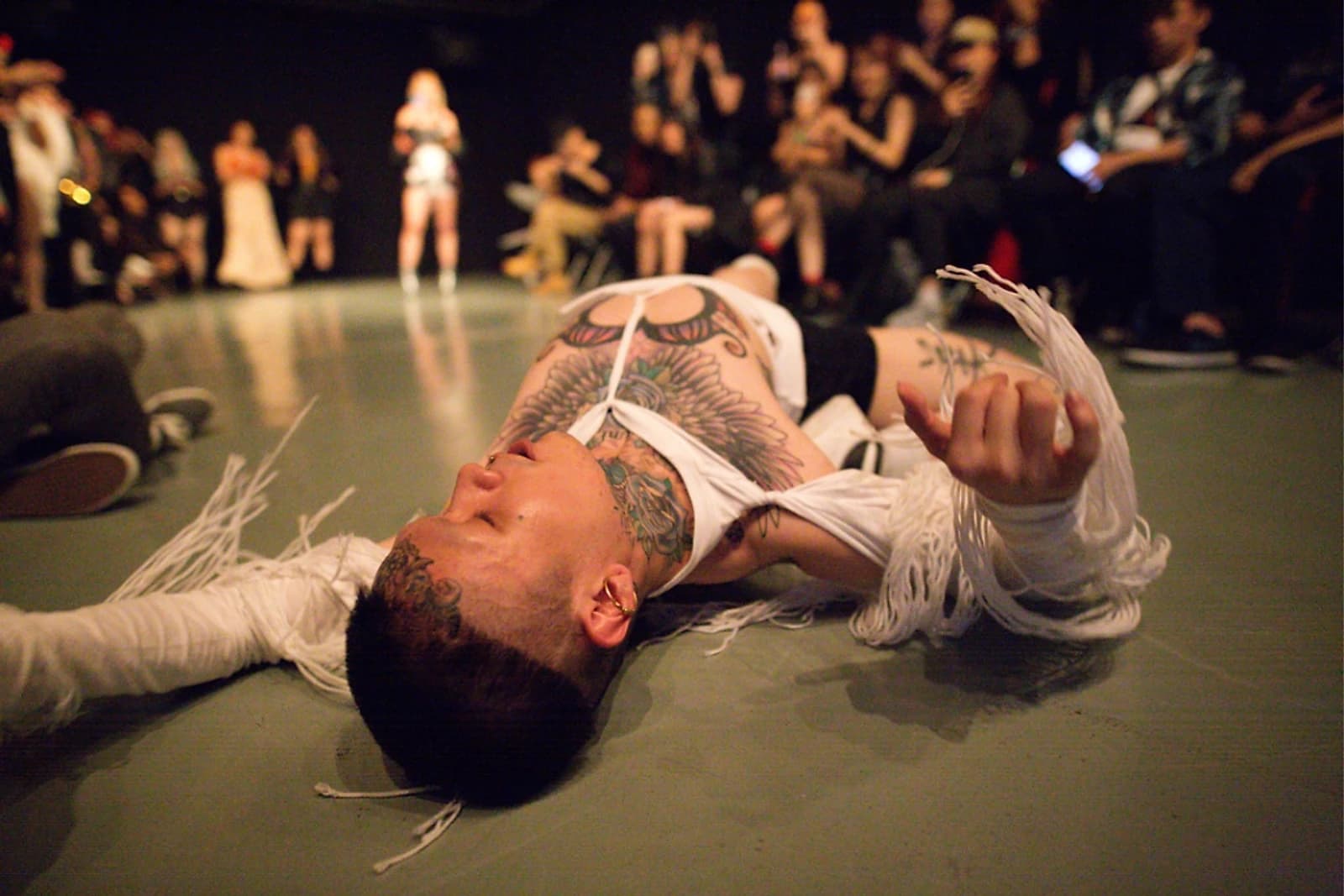 Teddy performs for Kiki House of Neverland, the Kuala Lumpur house he founded after learning Hands Performance from New York's House of Ninja.