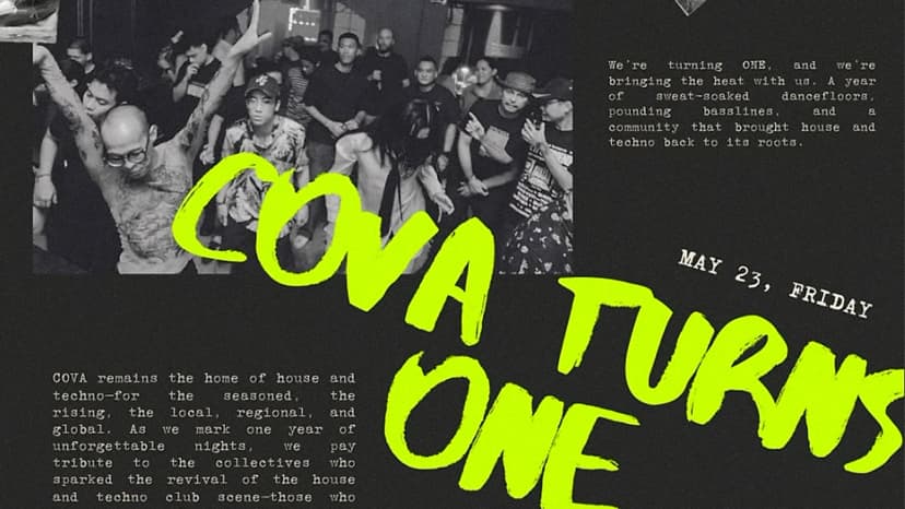 Cova Is Running Manila's House and Techno Scene Four Nights a Week