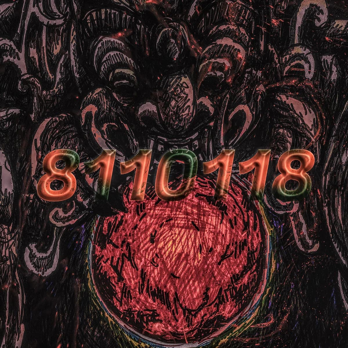 Artwork for Eskatologi, an earlier 8110118 release.
