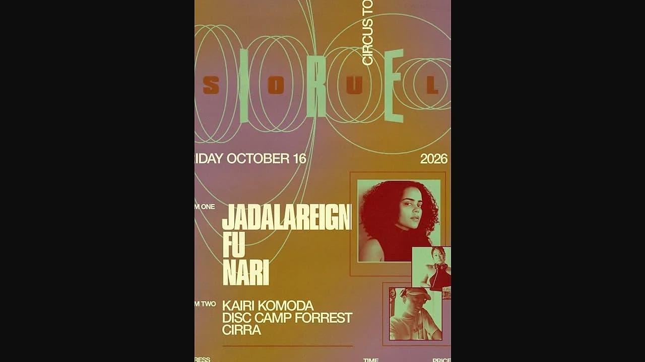 Jadalareign, FU and Nari headline Siren of Soul at Circus Tokyo on October 16, six days after their Manila date.