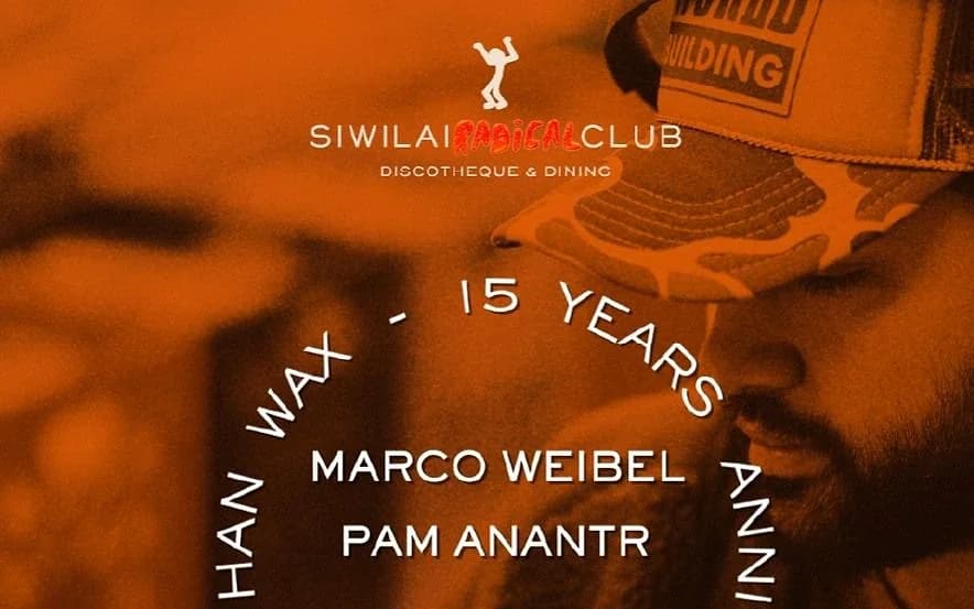 The bill for Darker Than Wax's 15th anniversary stop at Siwilai Radical Club, Bangkok.