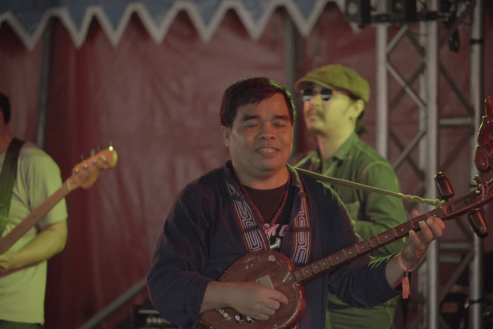 The Paradise Bangkok Molam International Band on stage at Field Day, London, 2016.