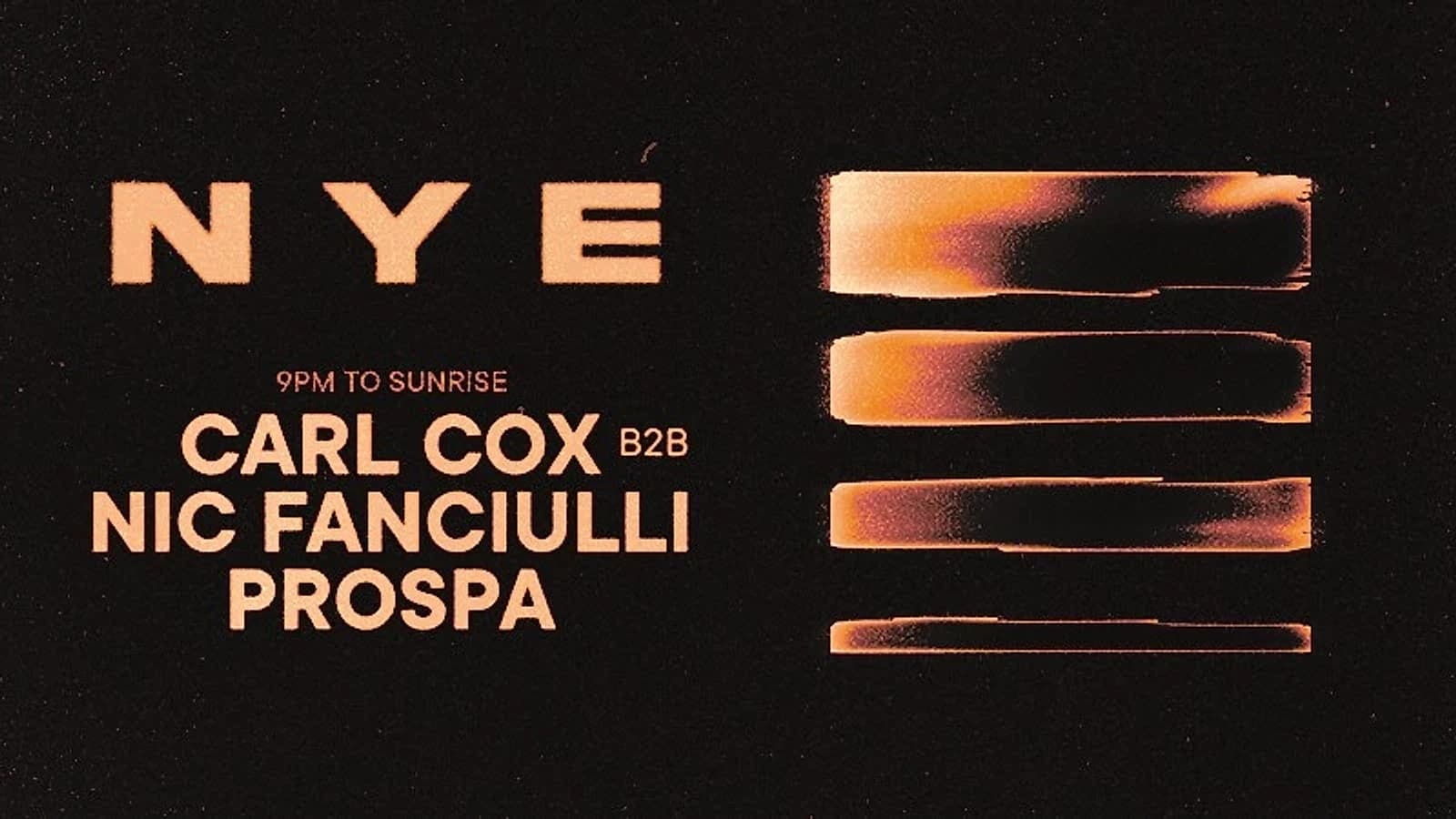 Savaya's own New Year's Eve announcement: Carl Cox b2b Nic Fanciulli, with Prospa opening, 9PM to sunrise on December 31.