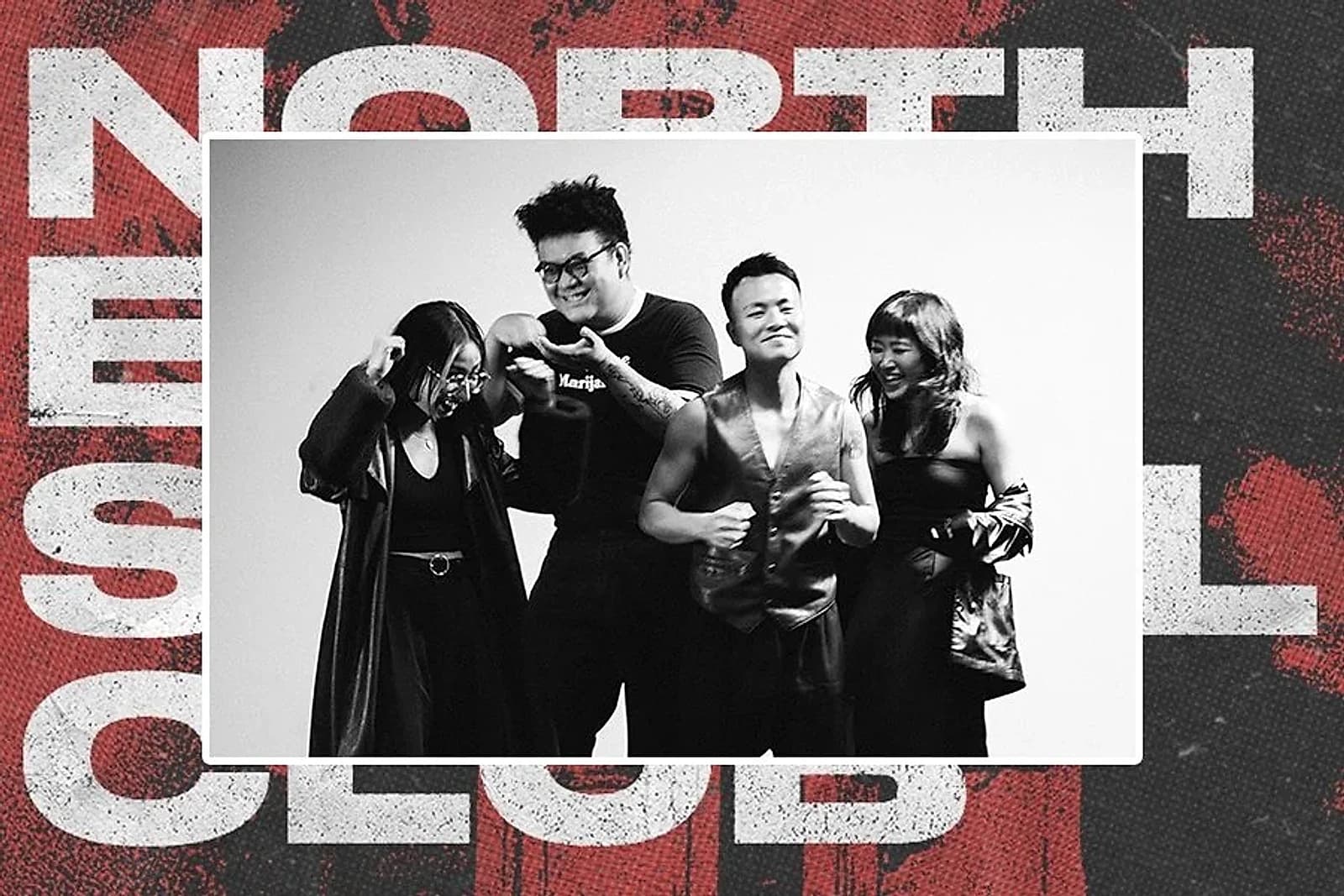 North East Social Club's founding four: Chris Sim, Natasha Hassan, Jerome Chong and Esther Goh.
