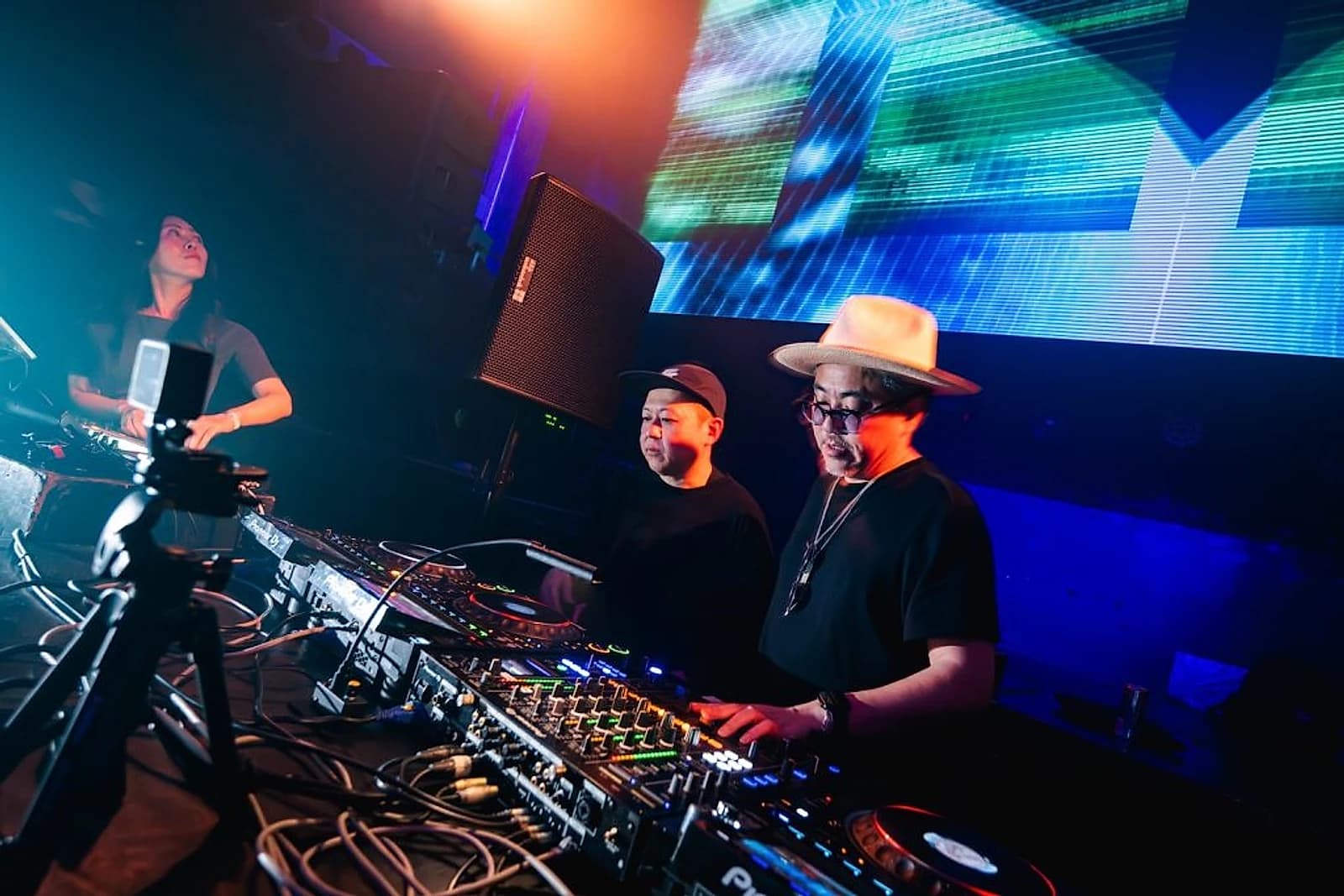 A back-to-back set on WOMB's main floor, shot at the club for one of its recent bookings.