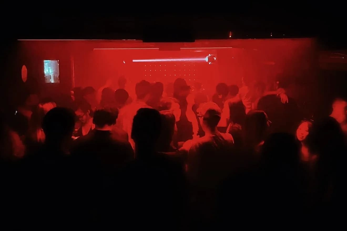 A packed, red-lit dancefloor at The Observatory, which closes at the end of October after thirteen years and three locations.