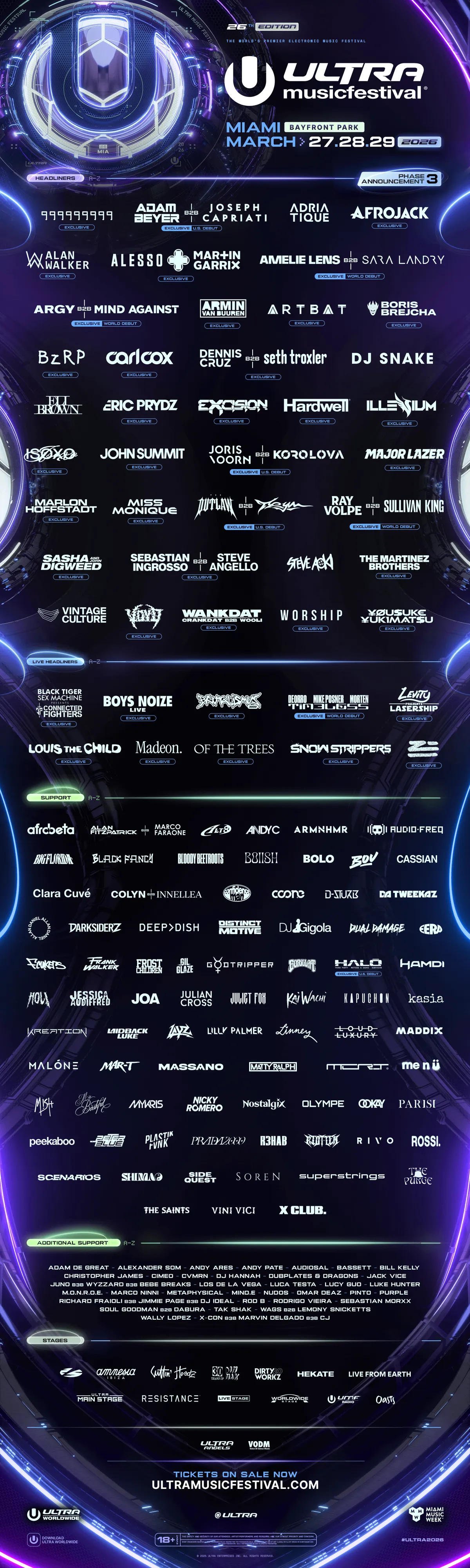 Ultra Music Festival 2026 Presented by ULTRA