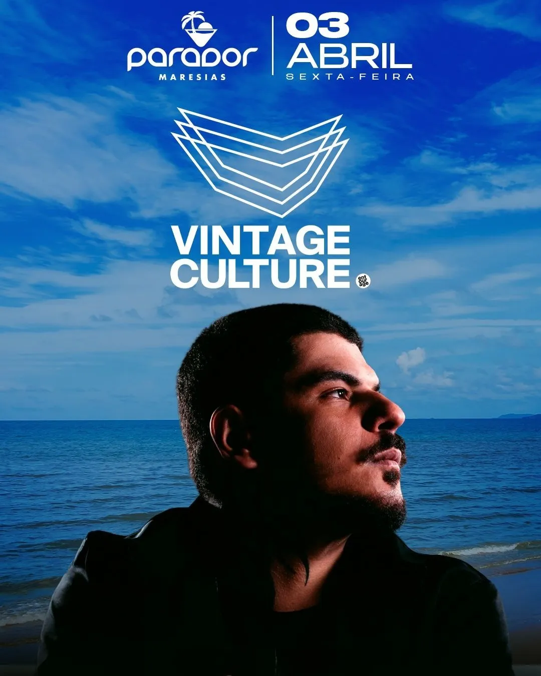 Vintage Culture headlines at Parador Maresias, Brazil, on April 3, 2026. Doors open at 16:00