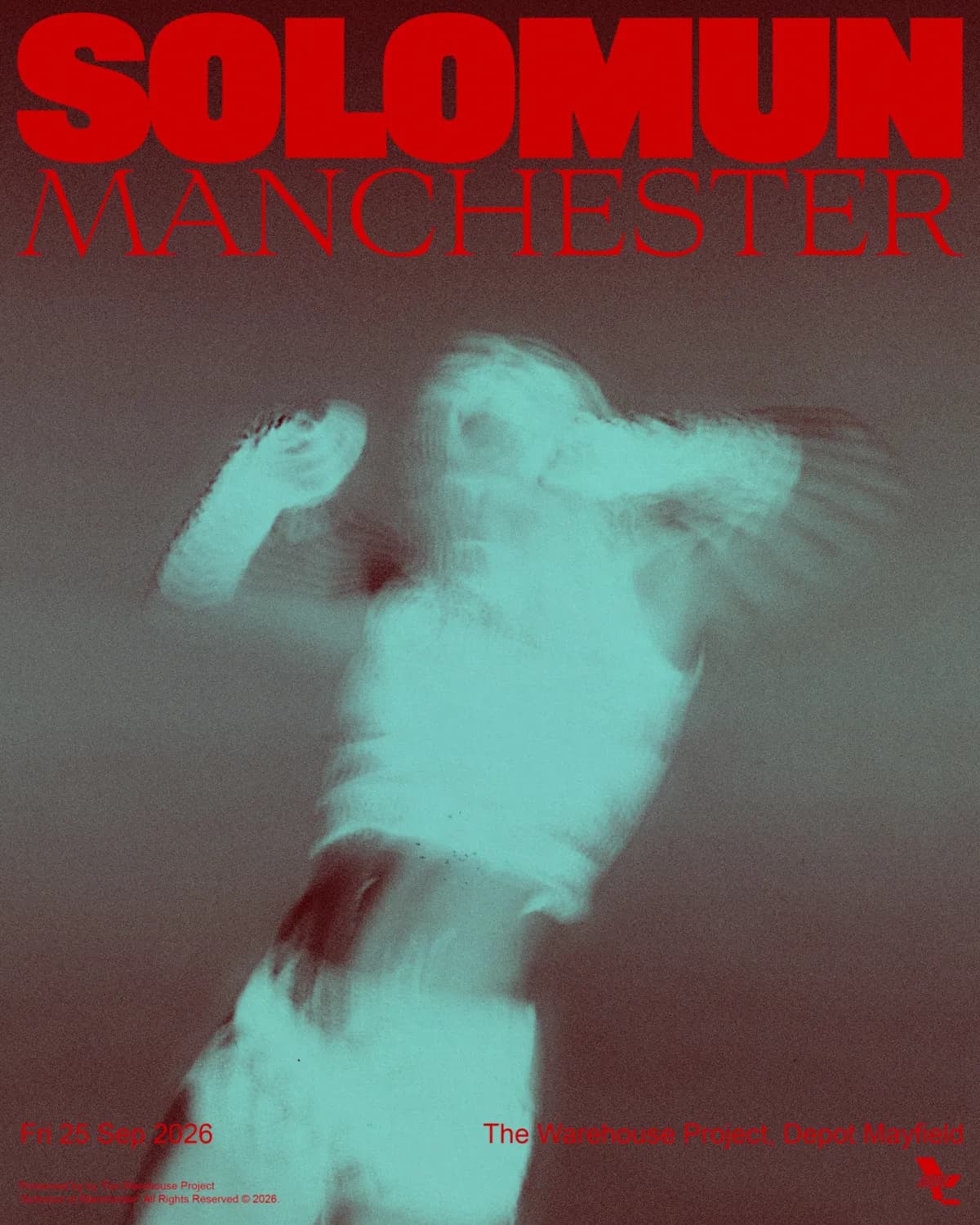 First Manchester Show in 5 years. Only UK headline of 2026. Solomun at WHP September 25