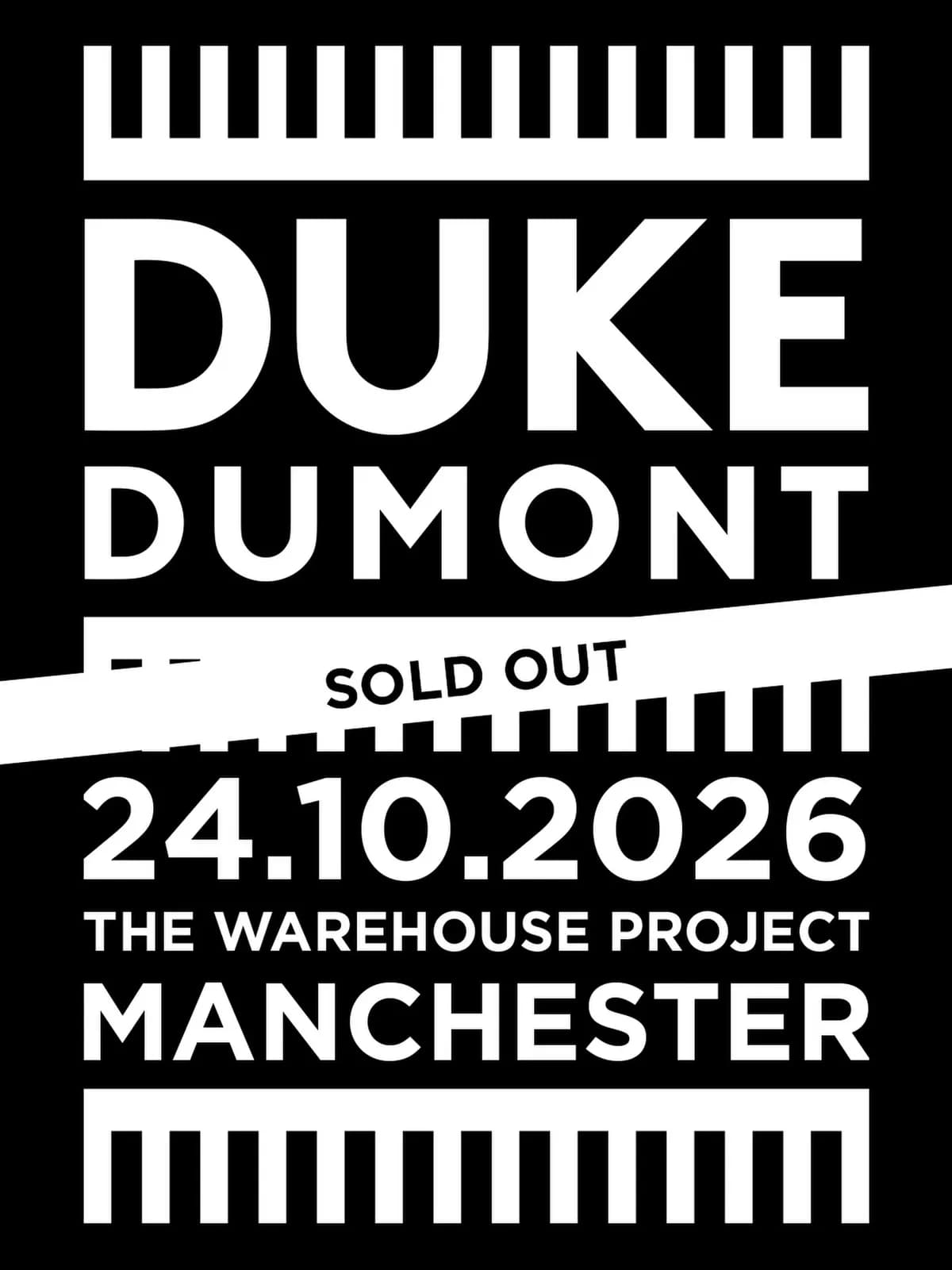 Sold out before most people knew it was on. Duke Dumont at Depot Mayfield October 24