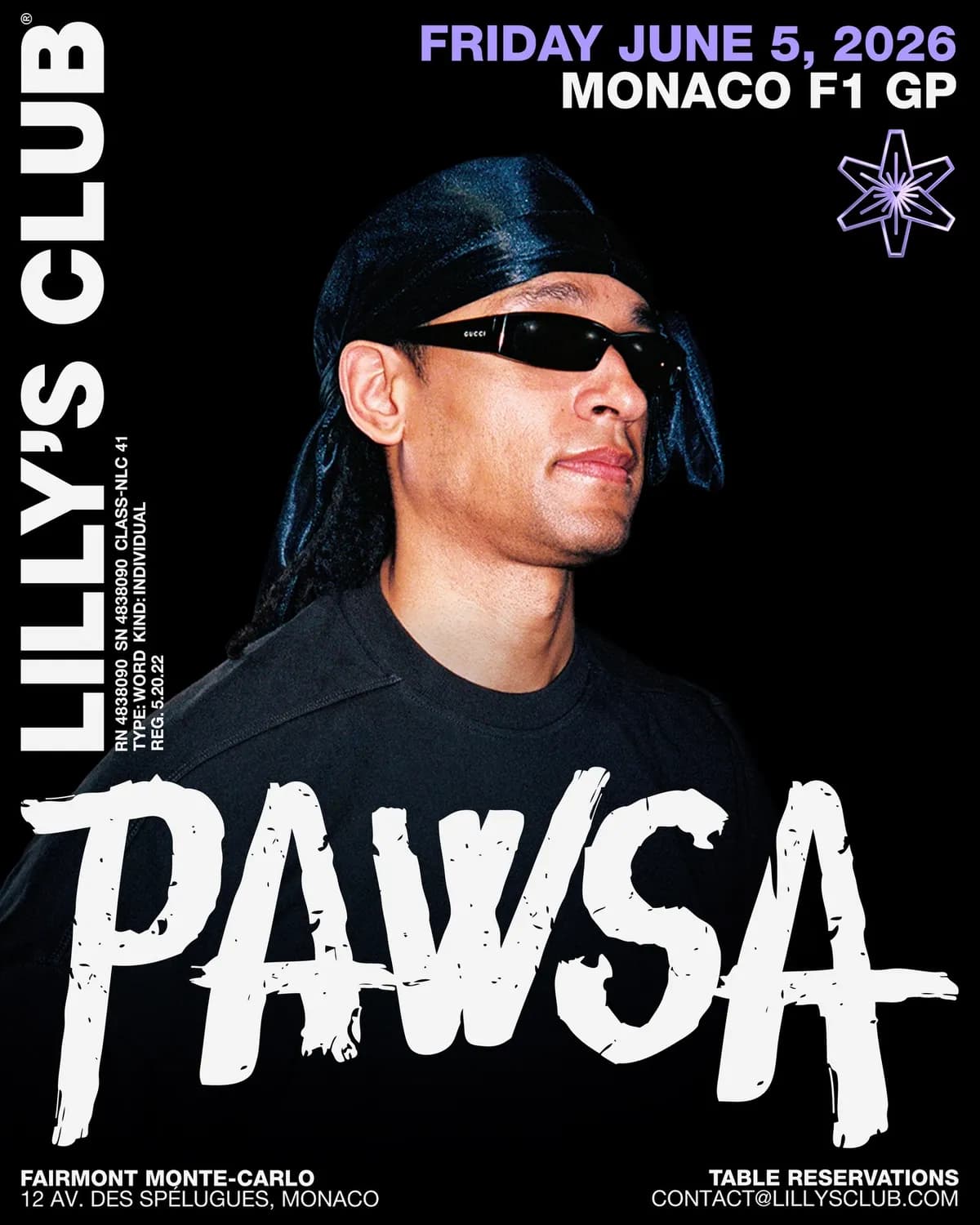Bringing his signature deep tech and rolling basslines to the Fairmont Monte Carlo on Friday, June 5.