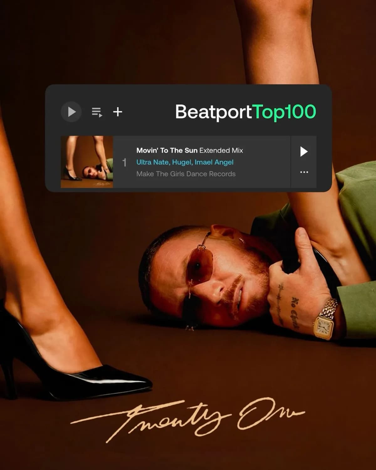 "Movin' To The Sun" officially claims the #1 spot on the Beatport Top 100.