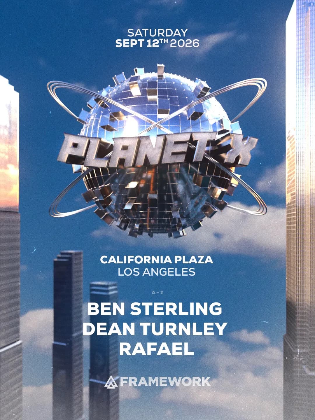 LA skyline calling. Planet X at California Plaza this September.