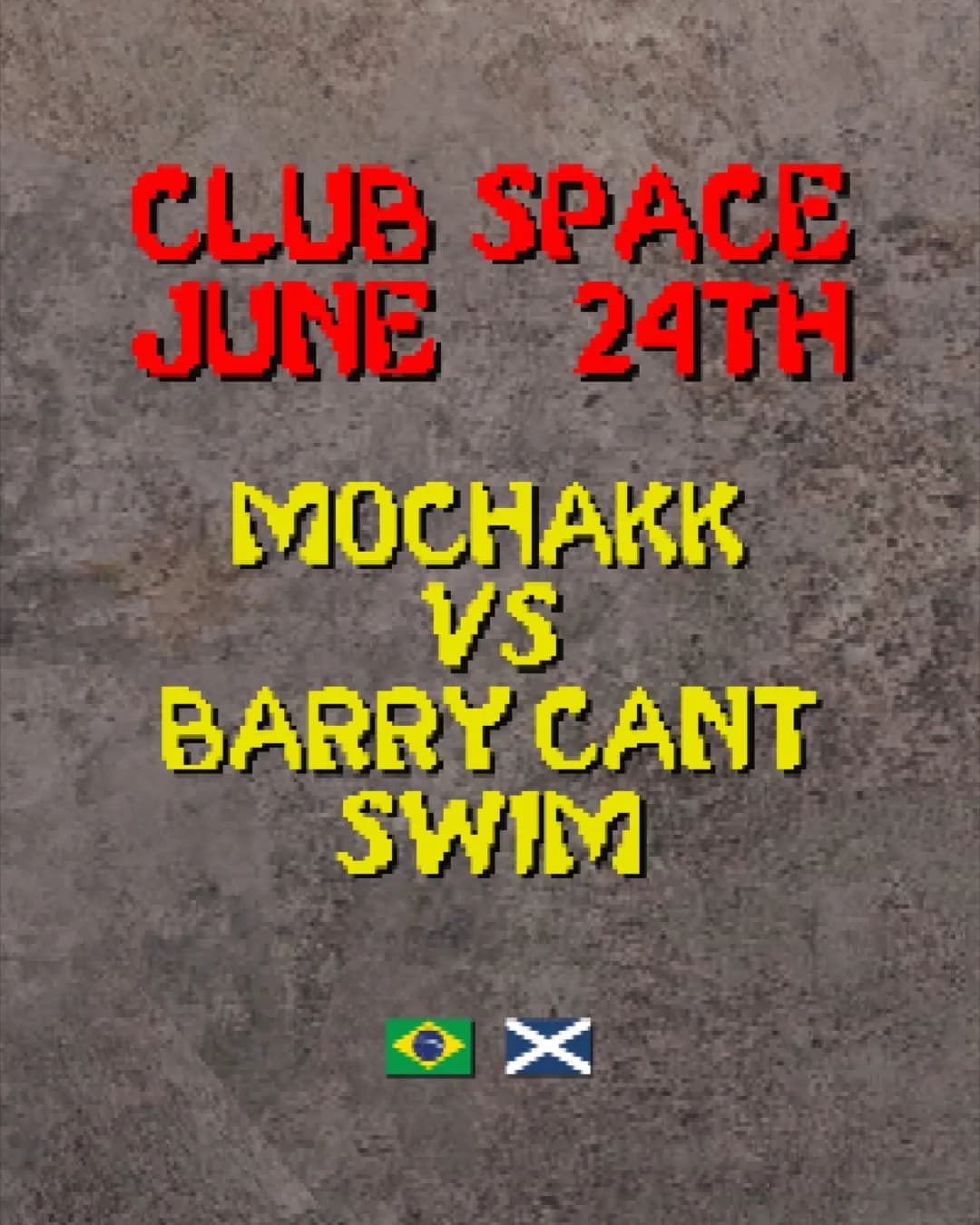 Brazil vs Scotland match ends at the stadium. The real one starts at Club Space