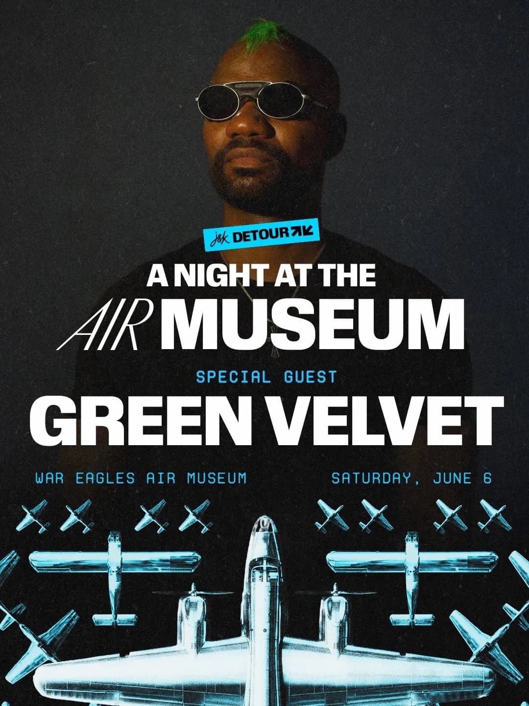 Nothing better than an OG House legend inside a military hangar playing house music.