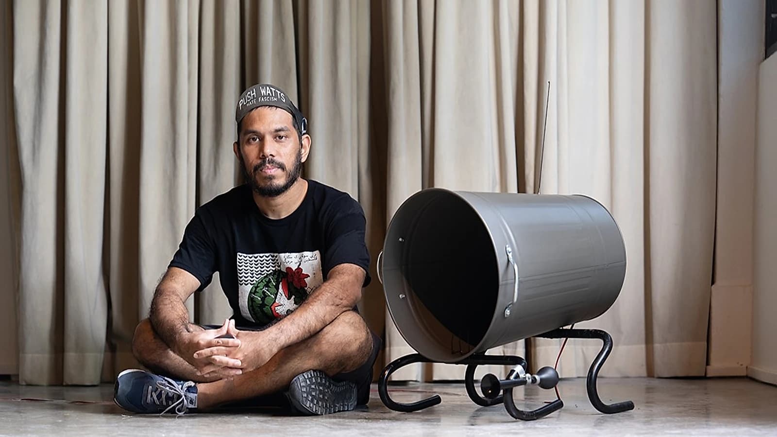 Article cover: A Singapore Artist Turned Bicycle Frames Into Instruments. Every Sale Goes to Gaza.