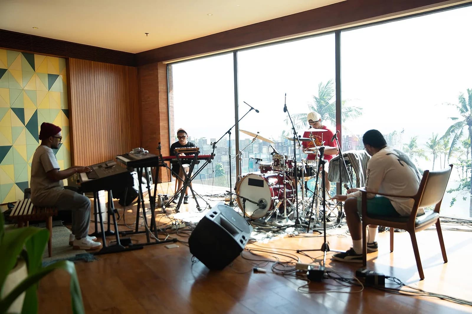Batavia Collective recording the Ring the Bells session at Potato Head's Katamama Suite.