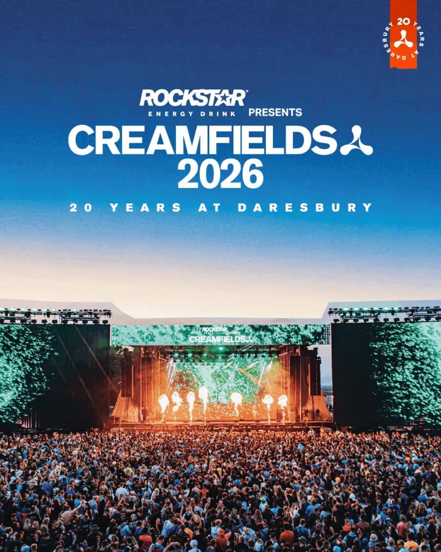 Article cover: Creamfields 2026 20th Anniversary: Dates, Lineup & Tickets