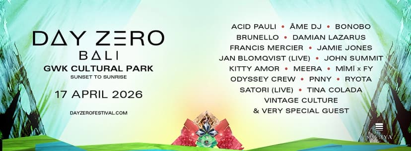 Day Zero Bali 2026: Complete Festival Guide - Lineup, Tickets & Everything You Need