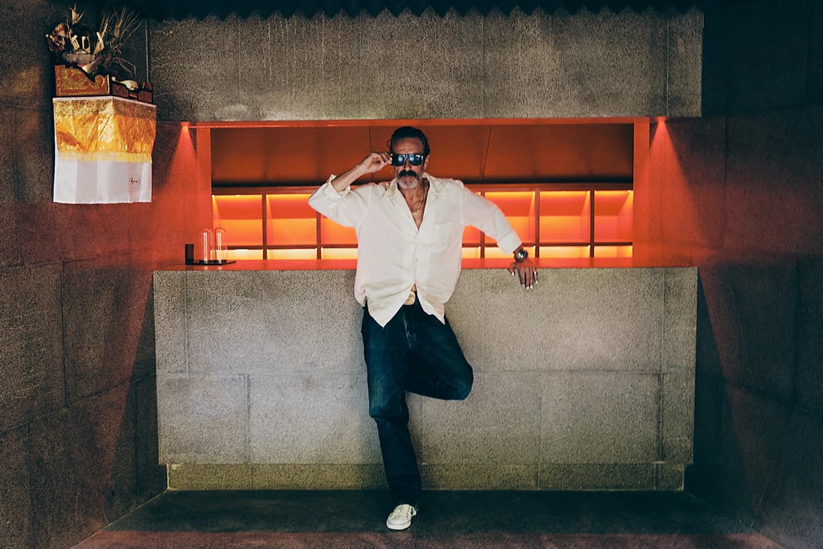 DJ Harvey at Klymax Discotheque, the club he opened underneath Potato Head Beach Club in early 2024.