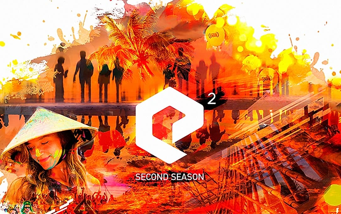 Official key art for Epizode's second edition, December 2017 into January 2018, headlined by Dixon, Chris Liebing, Loco Dice and Luciano.