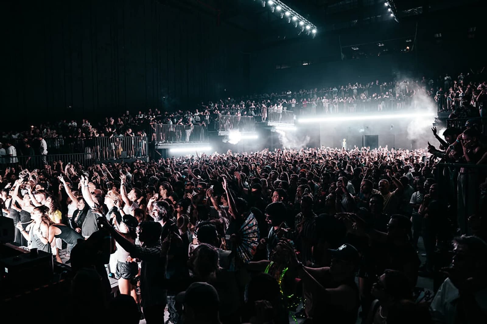 The room at capacity during FVTURE's opening run, January 2026.