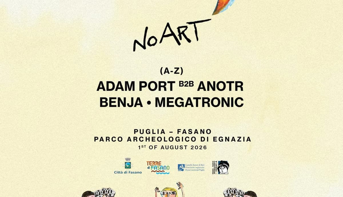 Article cover: NO ART PUGLIA 2026: The Ultimate House Music Guide